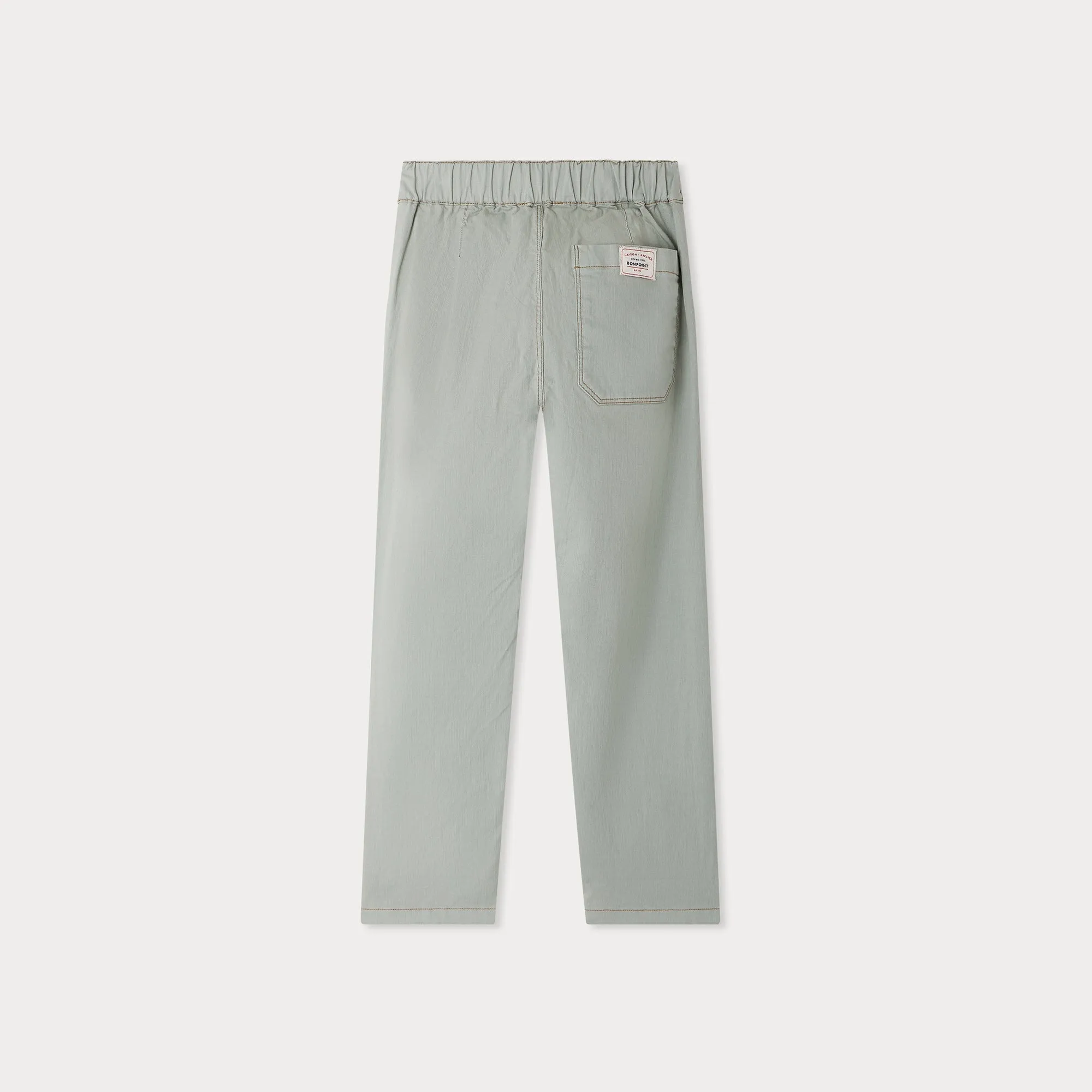 Light Blue Casual Cotton Pants