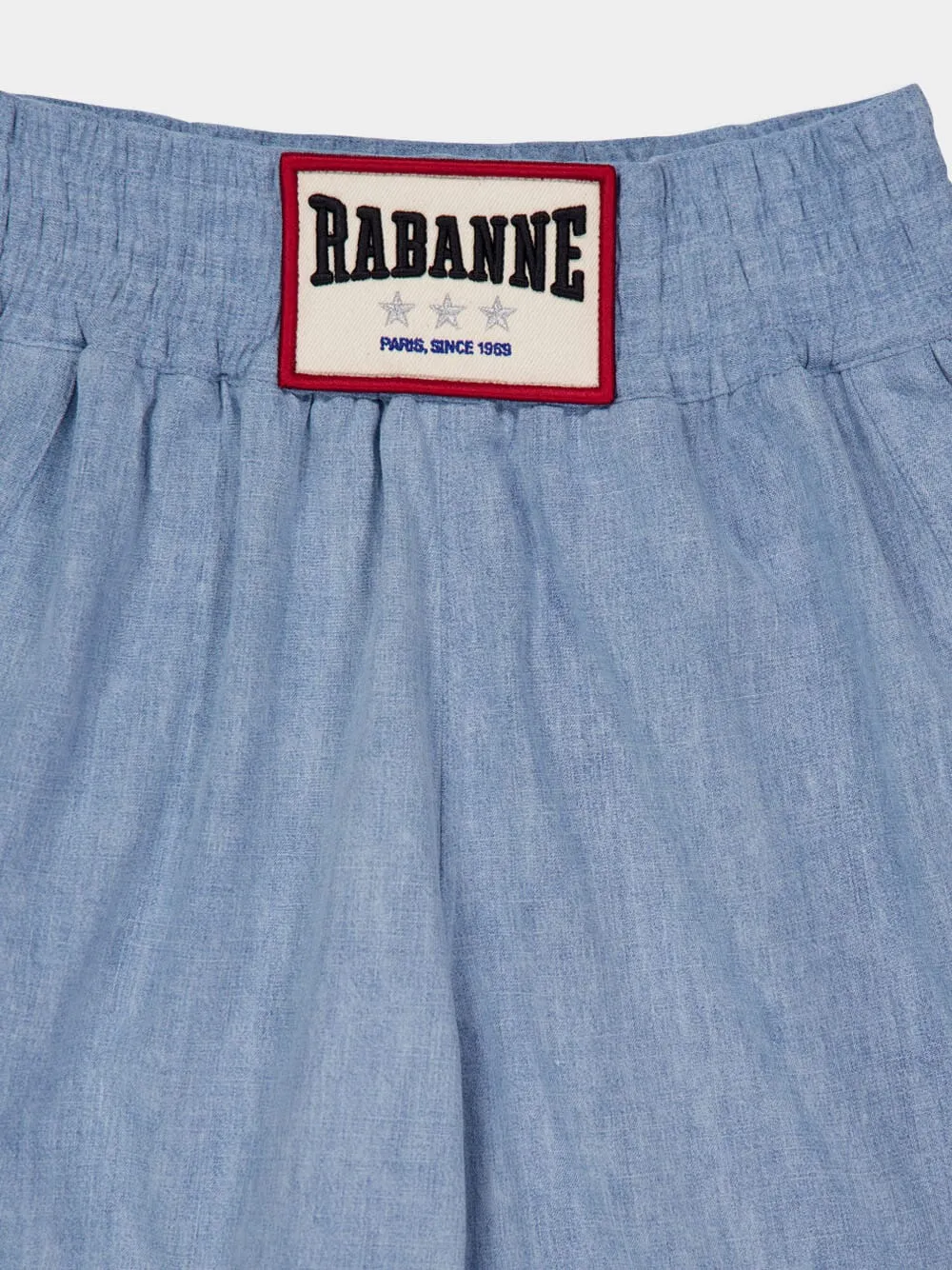 Light Blue Denim Bermuda Shorts