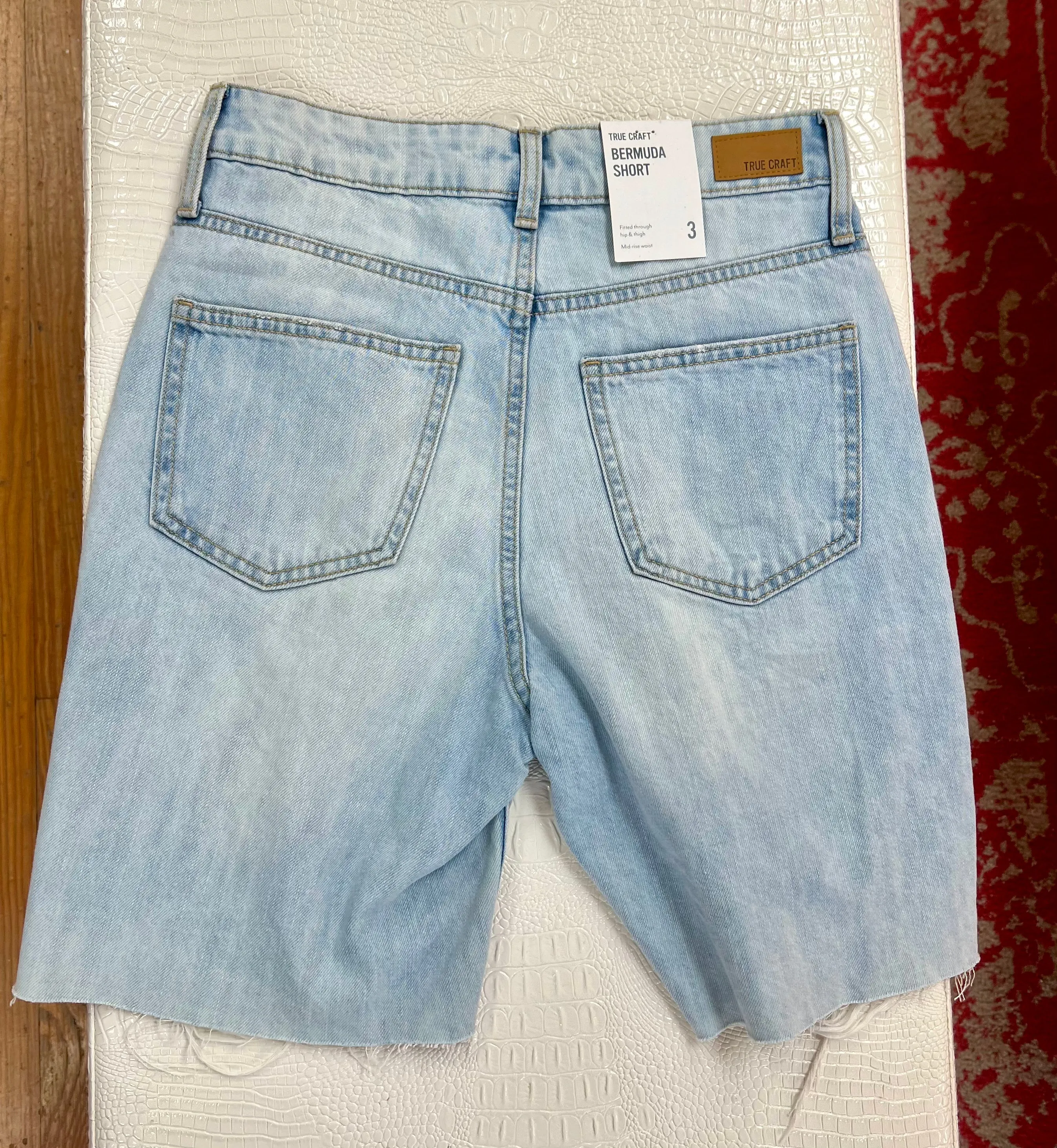 Light Denim Bermuda Shorts