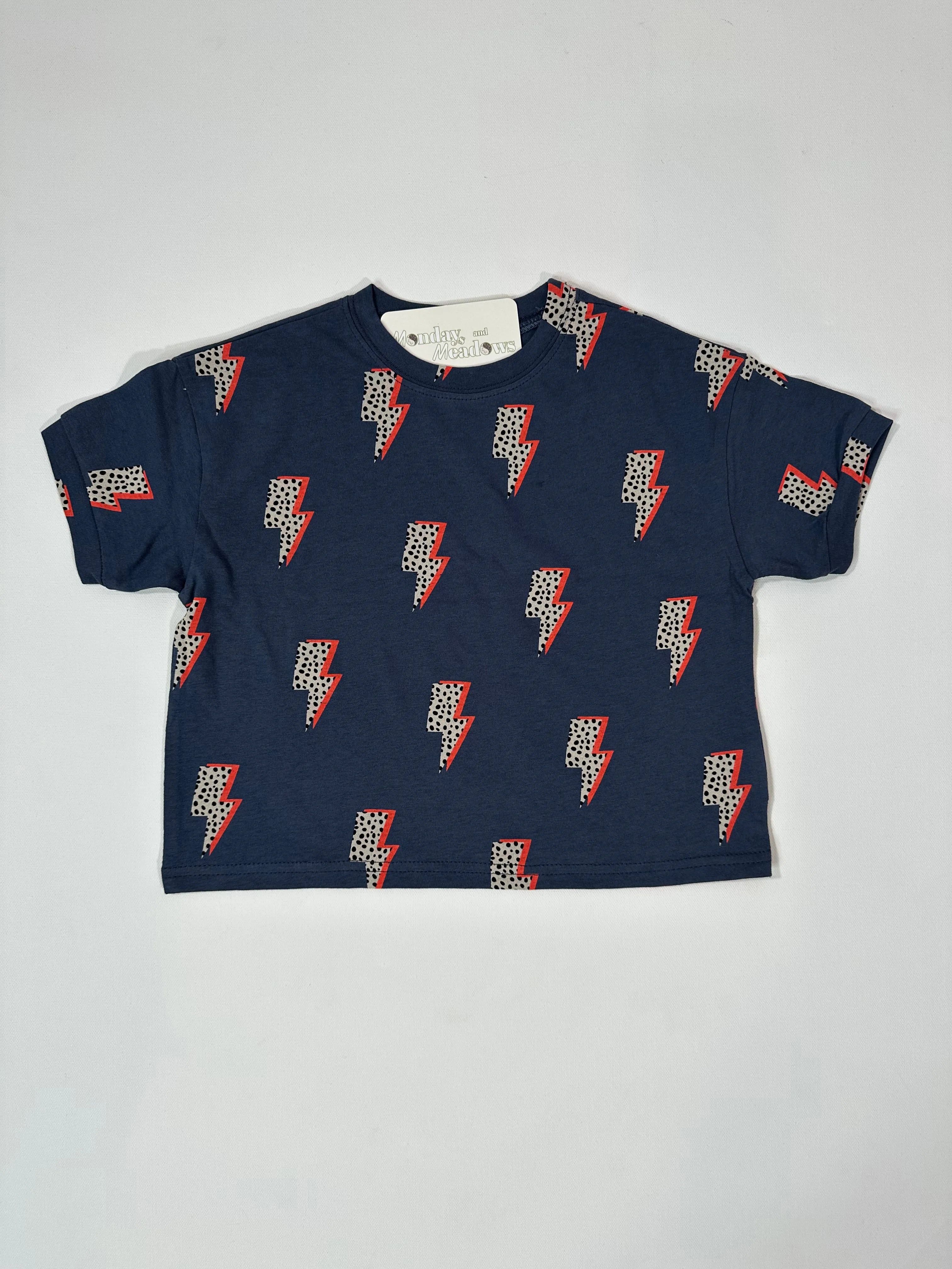 Lightning Bolt Eclectic Print Tshirt