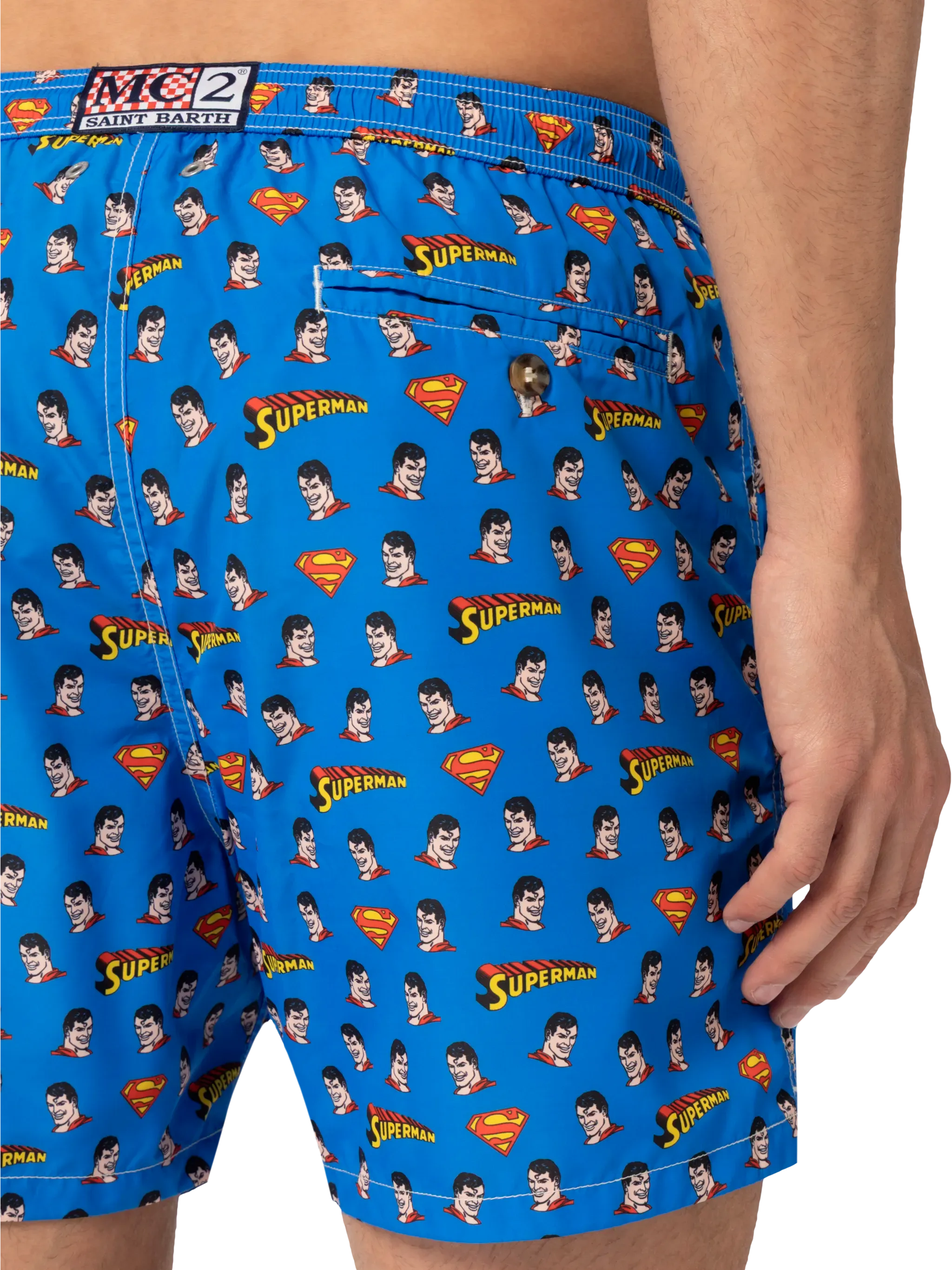 Lightweight fabric swim shorts Lighting with Superman print | MARVEL SPECIAL EDITION
