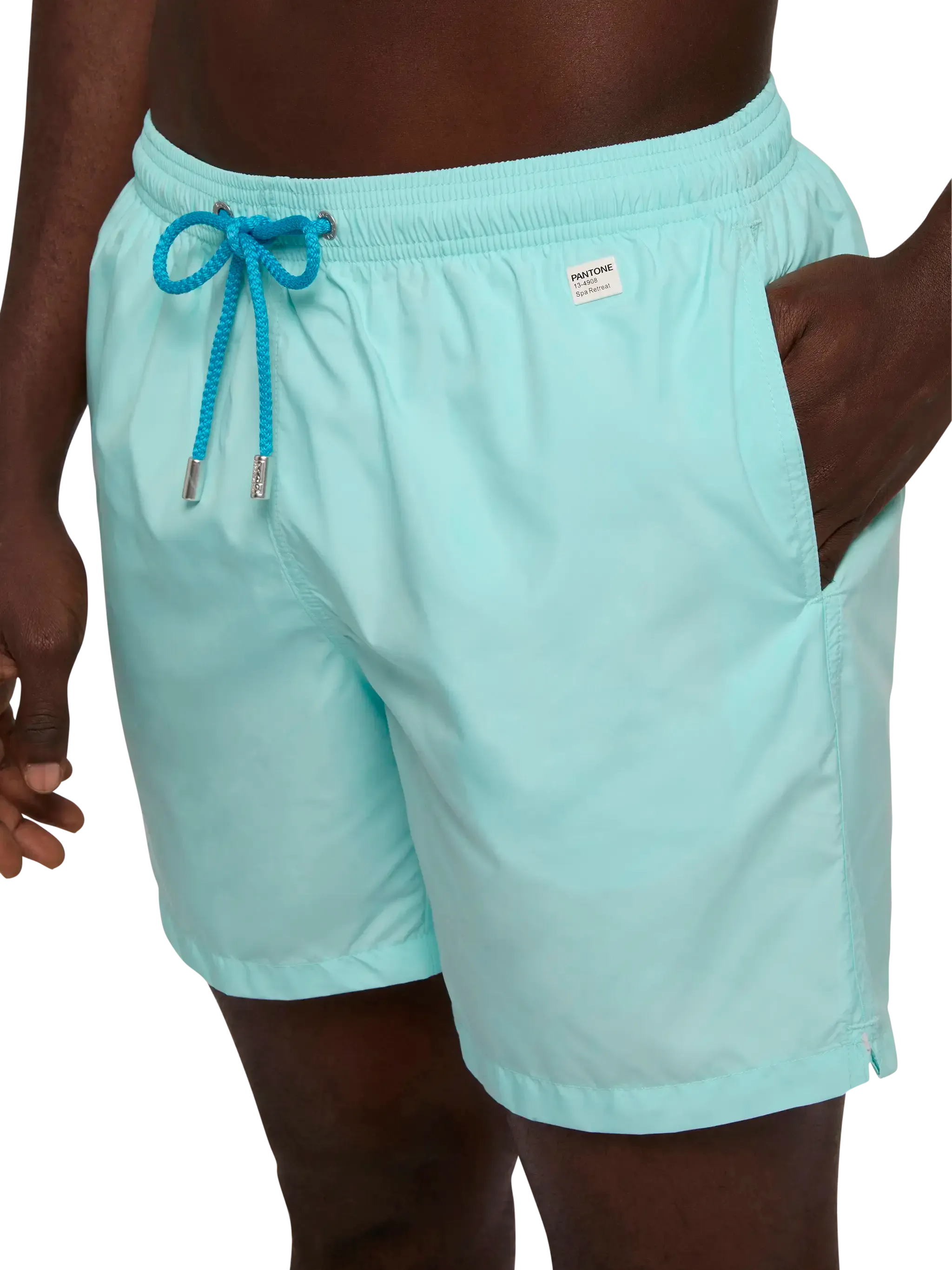 Lightweight fabric water green swim shorts Lighting Pantone | PANTONE® SPECIAL EDITION