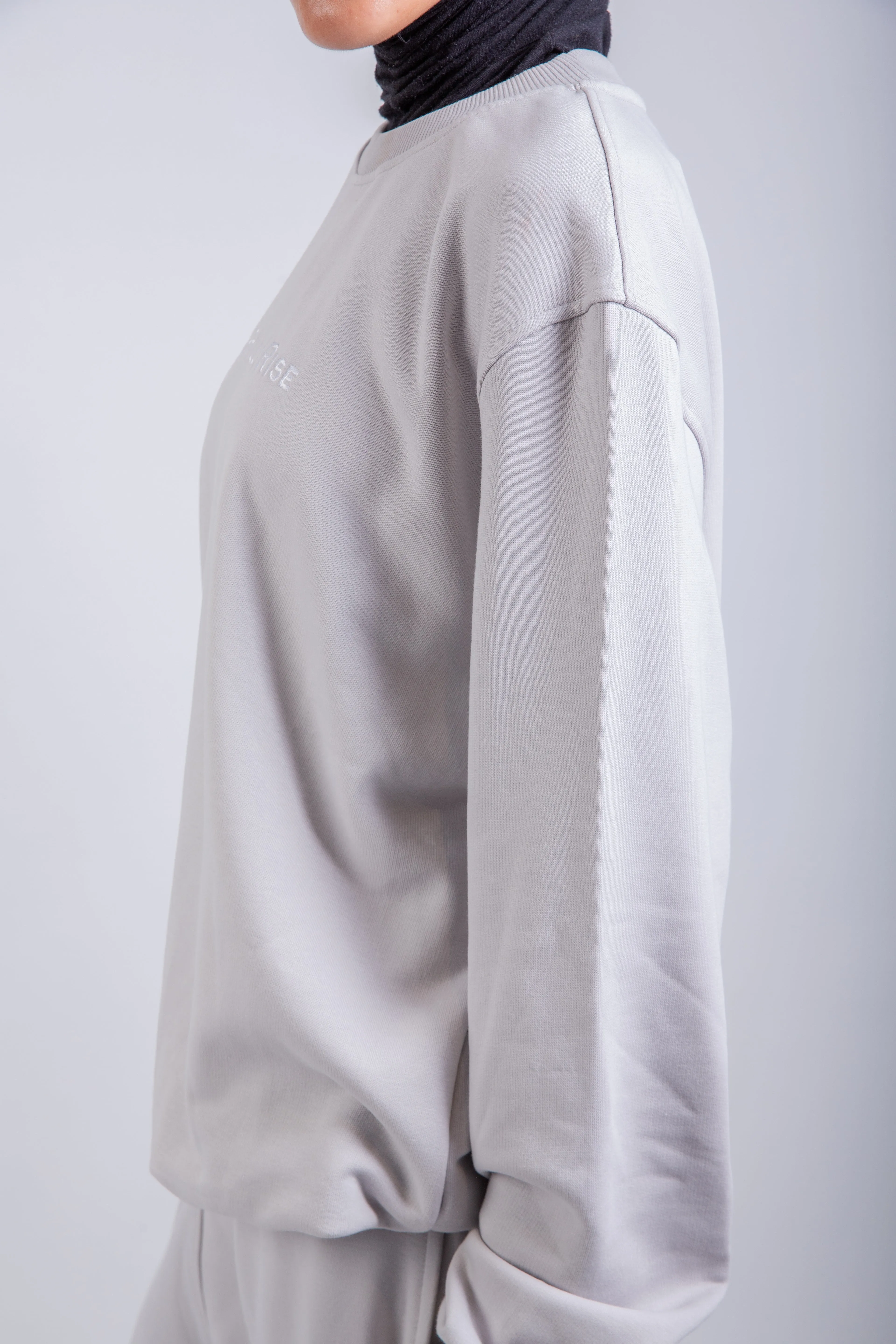 Limited Edition Droopy Pants & Long Sleeve T-shirt-Silver Set