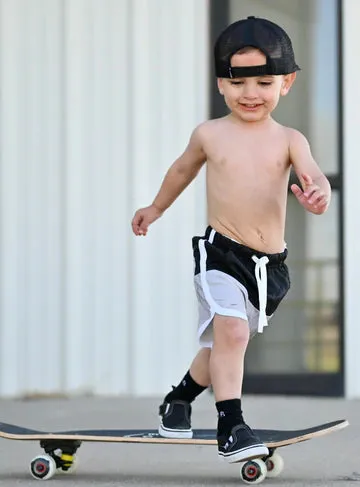 Little Bipsy Hybrid Play   Swim Shorts - Monochrome