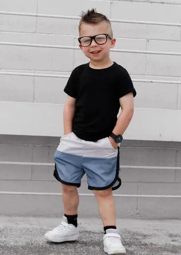 Little Bipsy Hybrid Play   Swim Shorts - Waves