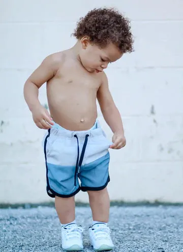 Little Bipsy Hybrid Play   Swim Shorts - Waves