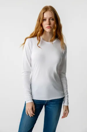 L/S Sweet Tee - White