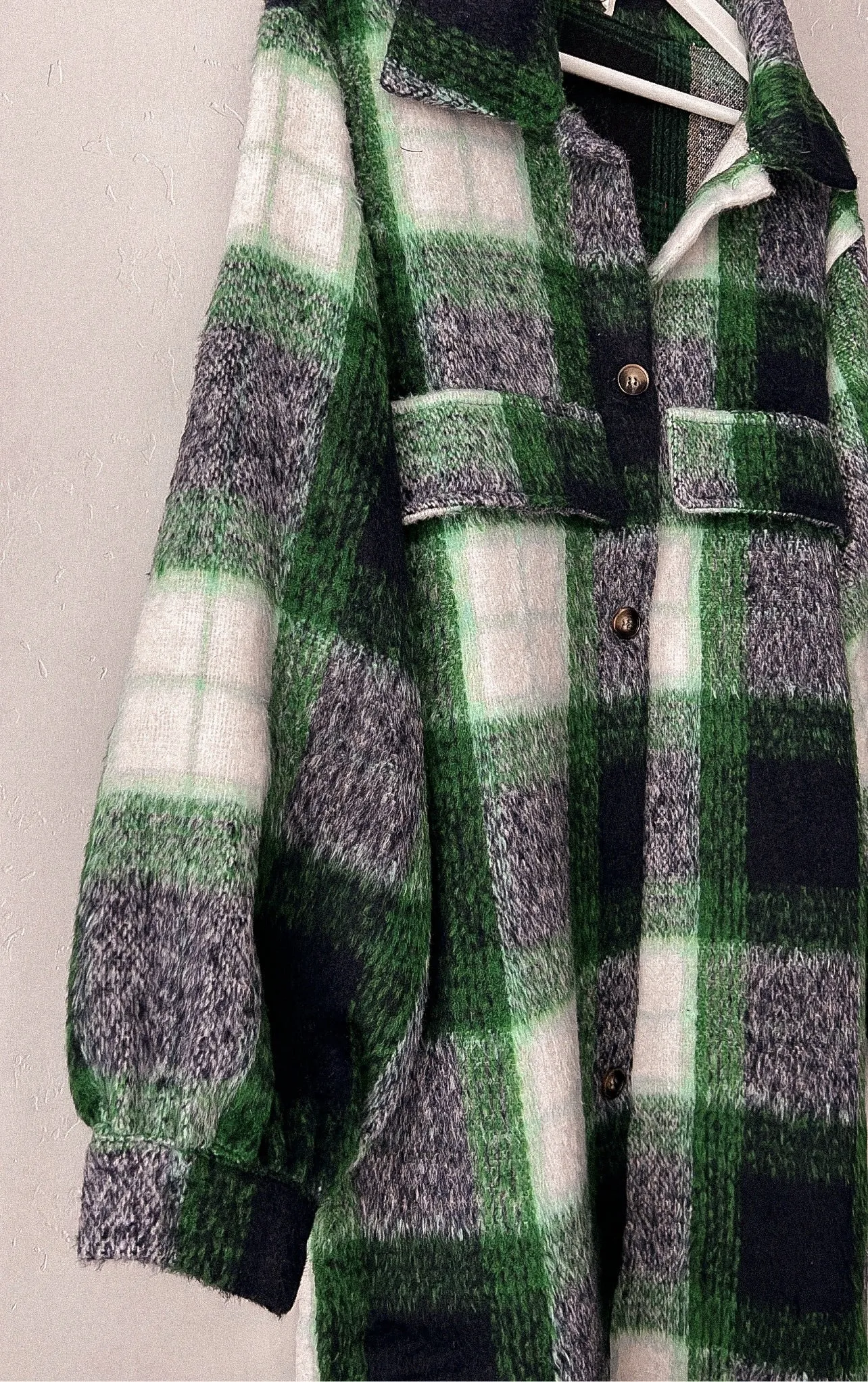 lucky you plaid long jacket  on his