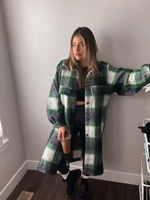 lucky you plaid long jacket  on his
