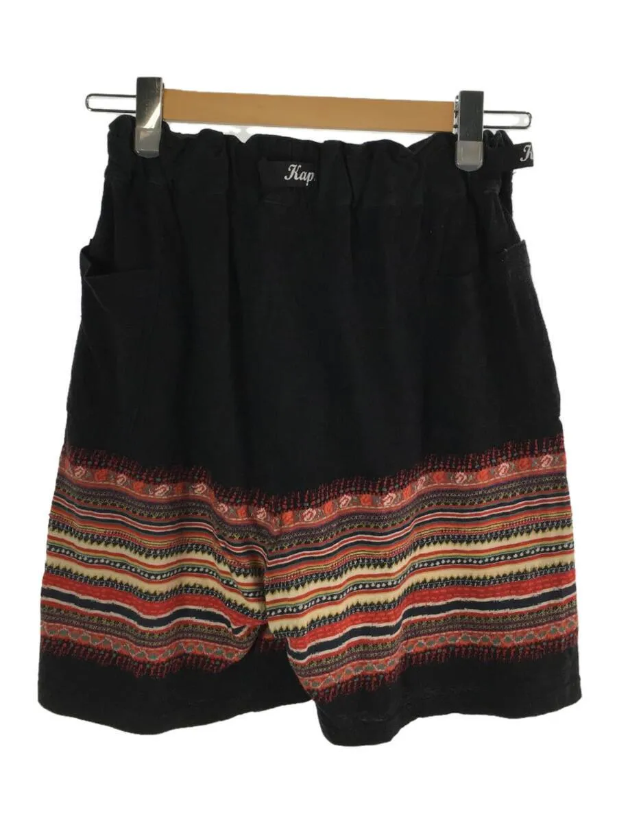 [M] Kapital Stripe Pattern Belted Shorts Black