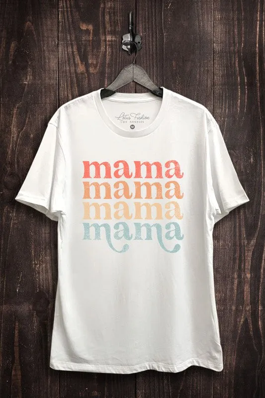 MAMA RAINBOW GRAPHIC TEE