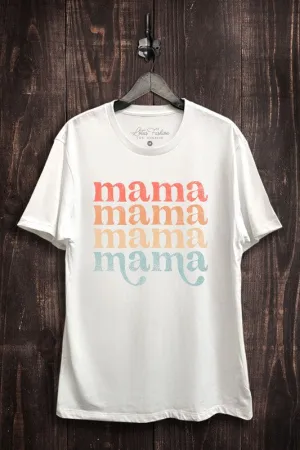 MAMA RAINBOW GRAPHIC TEE