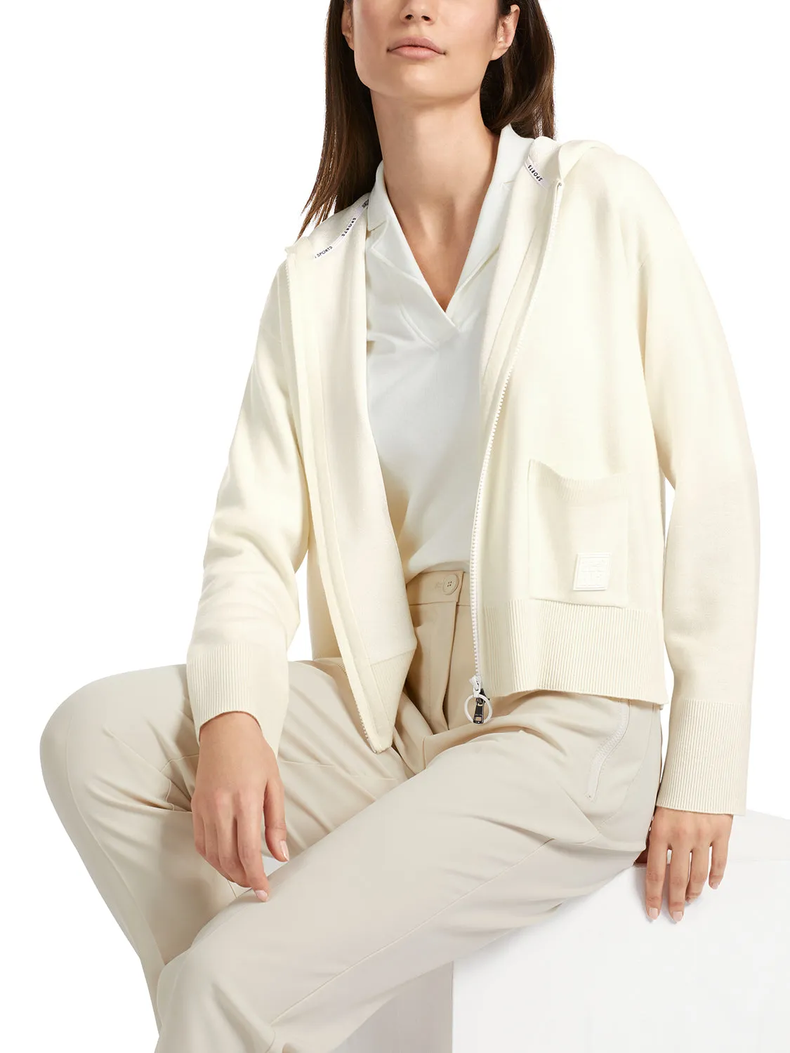 MarcCain Double-faced hooded jacket VS 39.07 M60