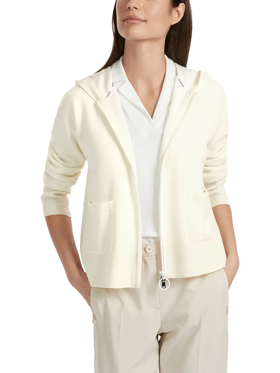 MarcCain Double-faced hooded jacket VS 39.07 M60