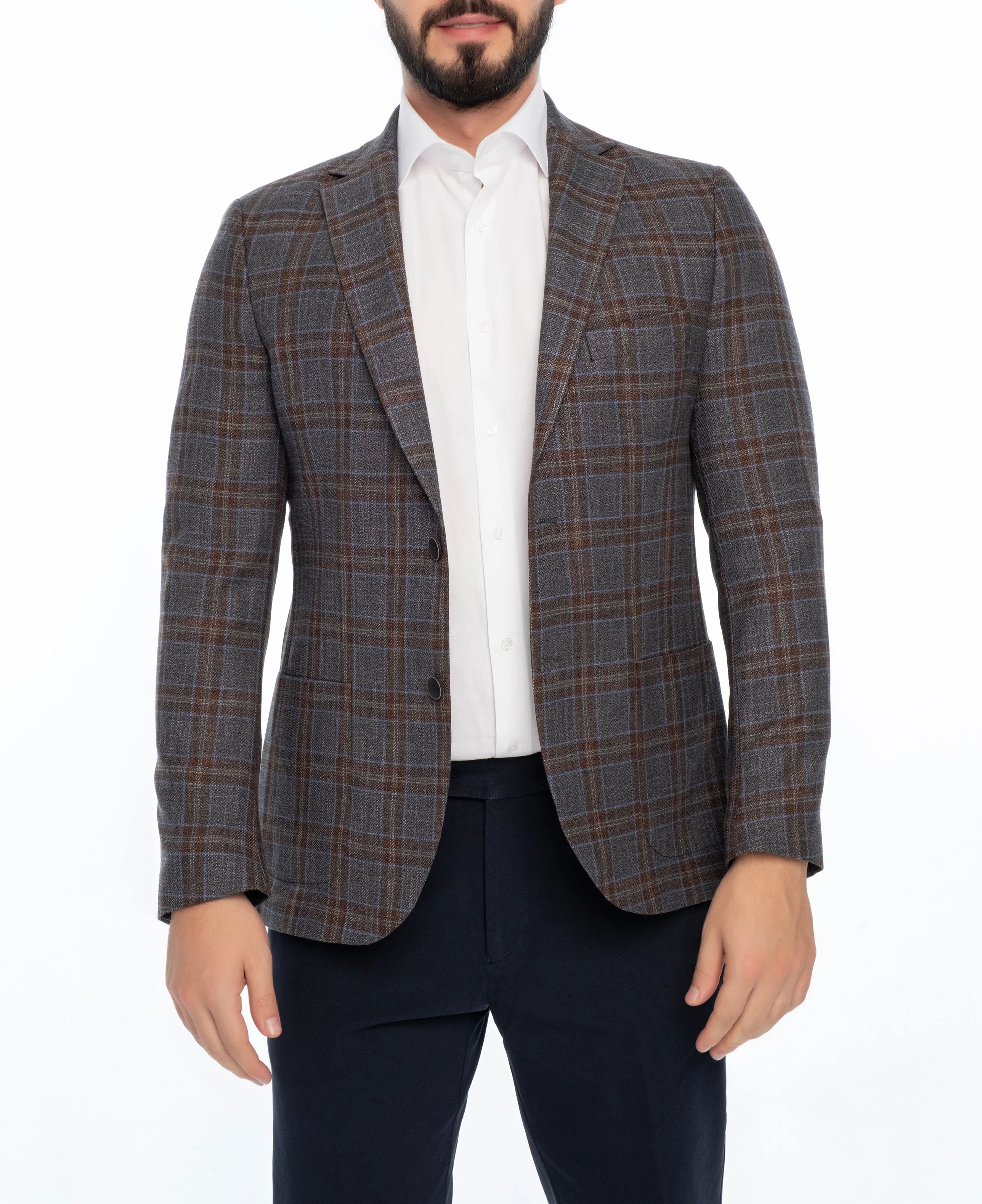 MARION REGULAR FIT PLAID SPORT COAT