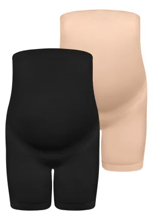 Maternity Shorts with Tummy Support - 2 Pack