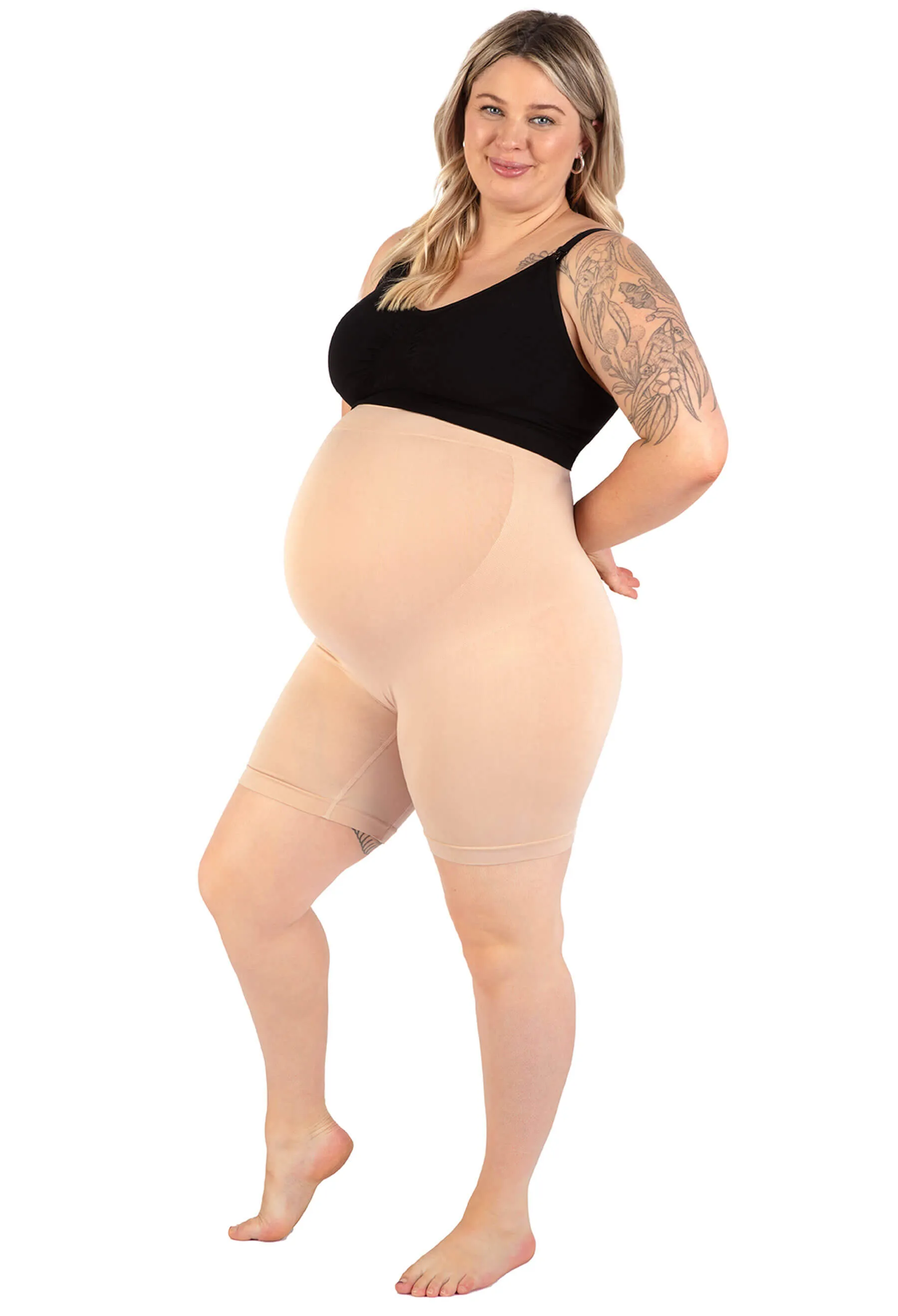 Maternity Shorts with Tummy Support