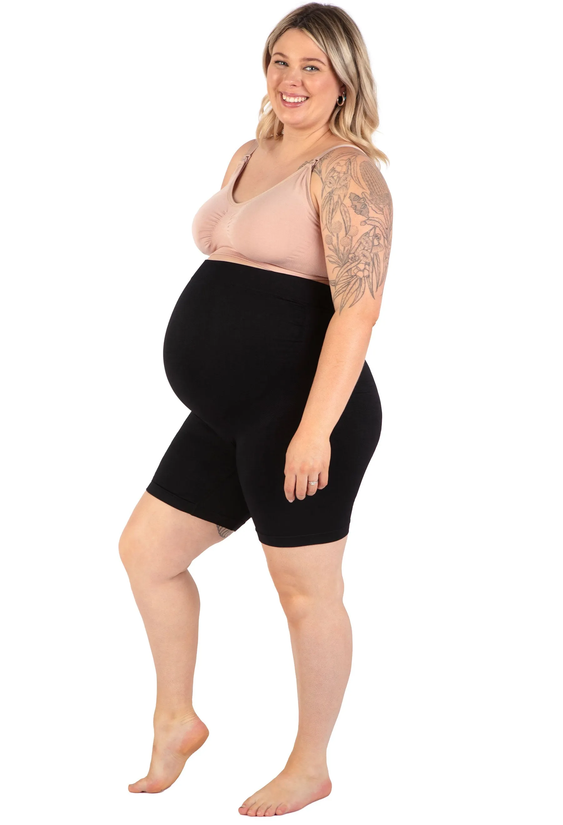 Maternity Shorts with Tummy Support
