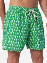 MC2 SAINT BARTH Men Lightweight Fabric Swim Shorts Lighting Micro Fantasy Vodka St. Barth