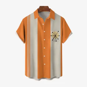 Medieval Geometric Oversized Short Sleeve Shirt 2409008516