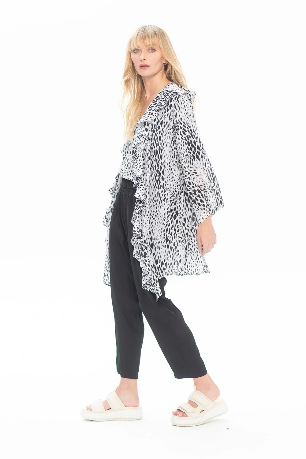 Mela Purdie Rufflet Coat F807 4109