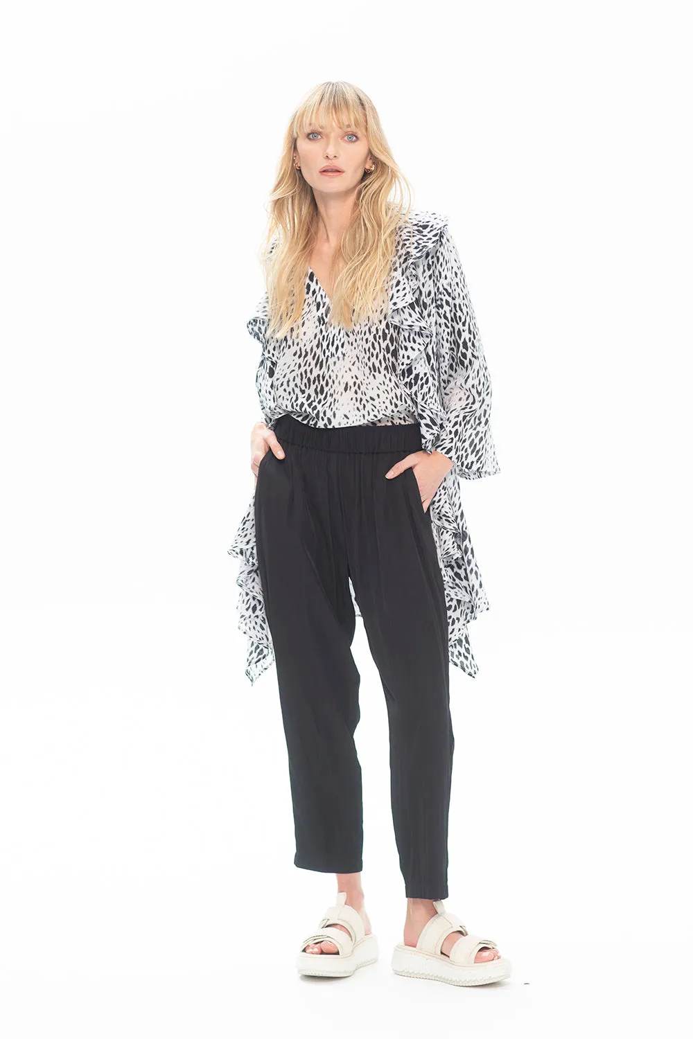 Mela Purdie Rufflet Coat F807 4109