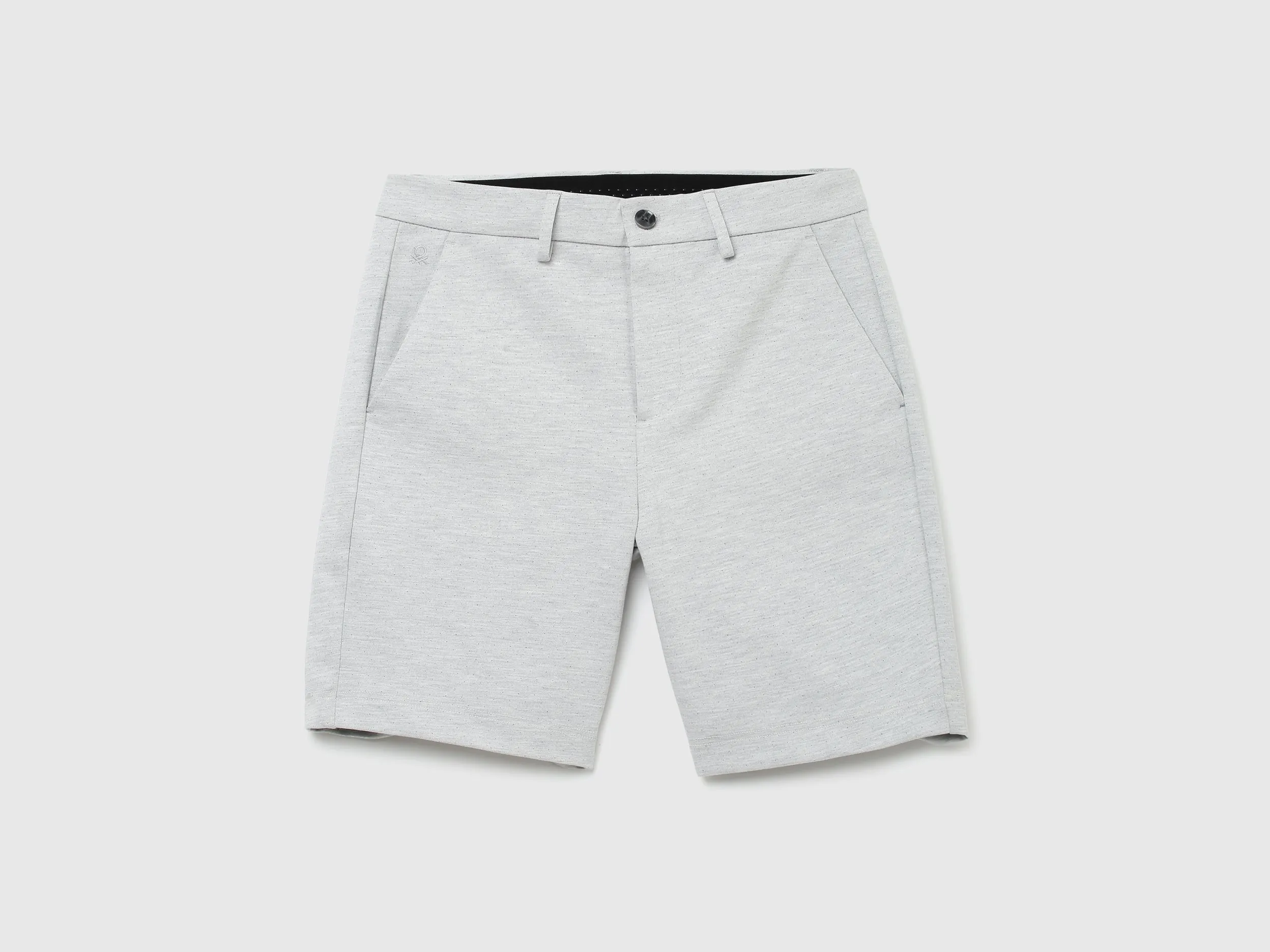 Men Textured Slim Fit Shorts