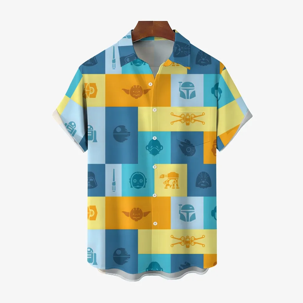 Men's Astro Robot Movie Short Sleeve Shirt 2408010799
