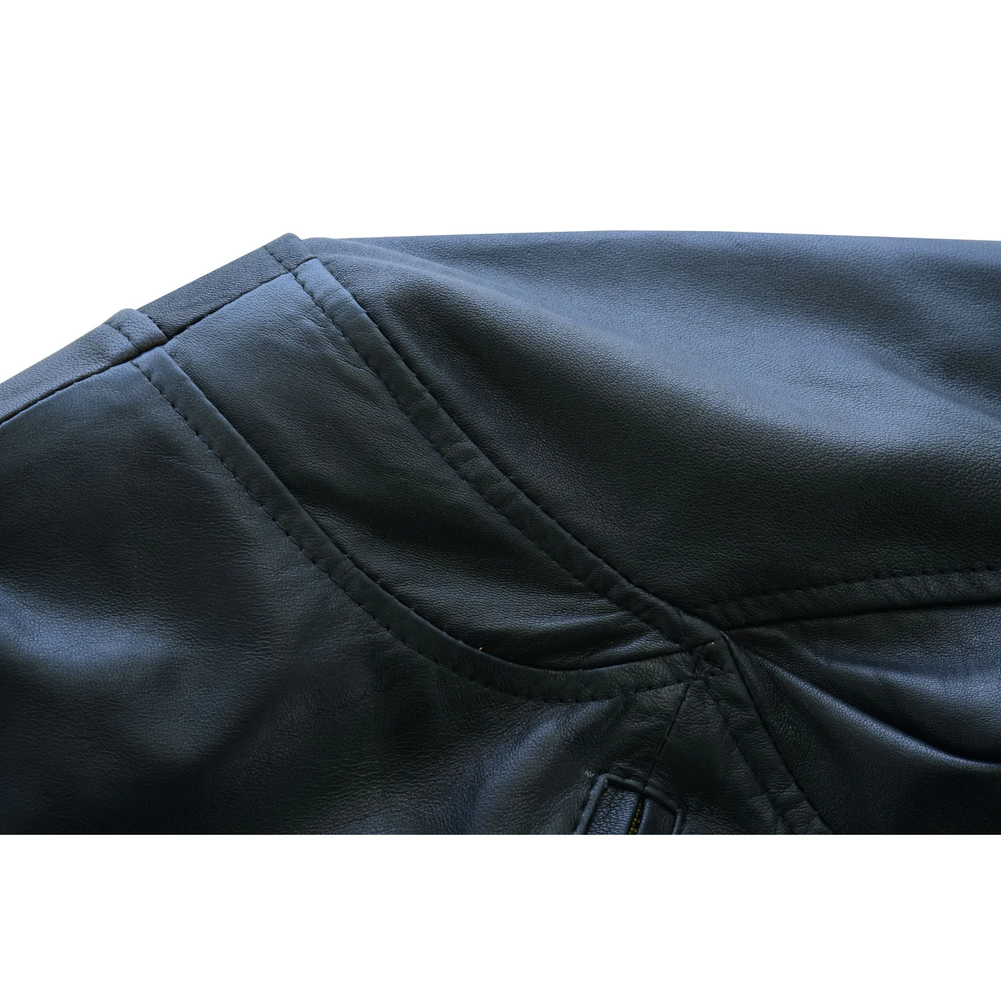 Mens Hooper Black Leather Jacket