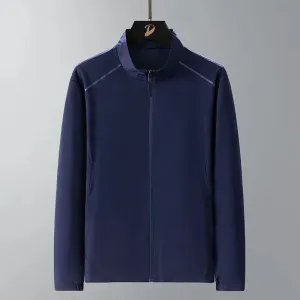 Men's Jacket 2024 Autumn New Loose Large Size and Breathable Outdoor Adventure Waterproof Stand Collar Coat Men Windproof Jacket