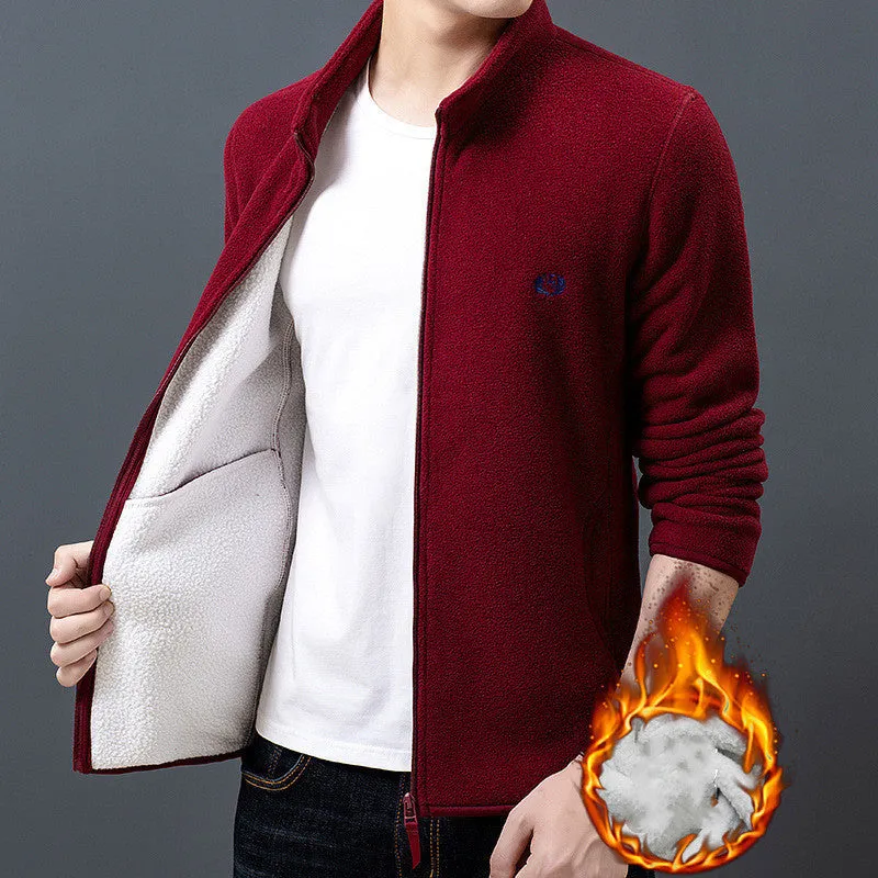 Men's plus fleece jacket