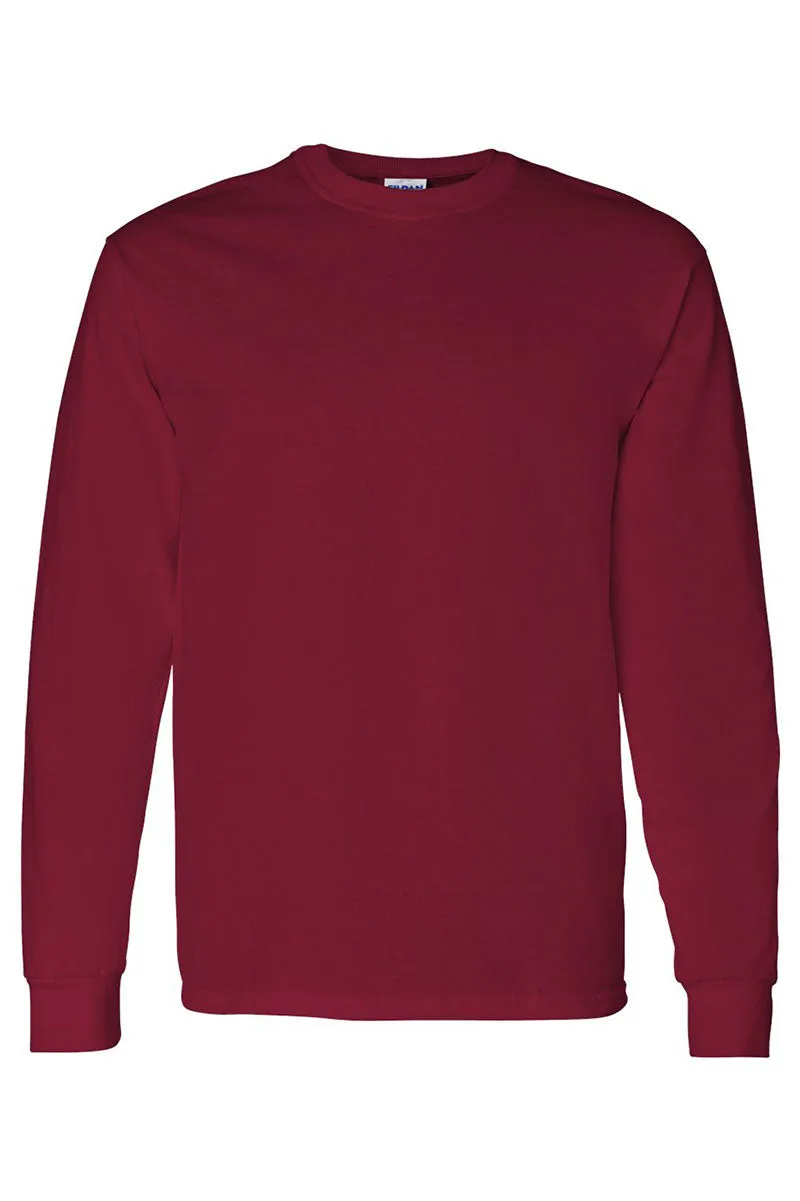 Merry Varsity Pink Heavy Cotton Long Sleeve Adult T-Shirt