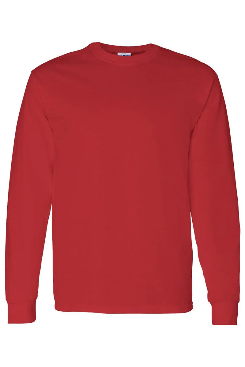 Merry Varsity Pink Heavy Cotton Long Sleeve Adult T-Shirt