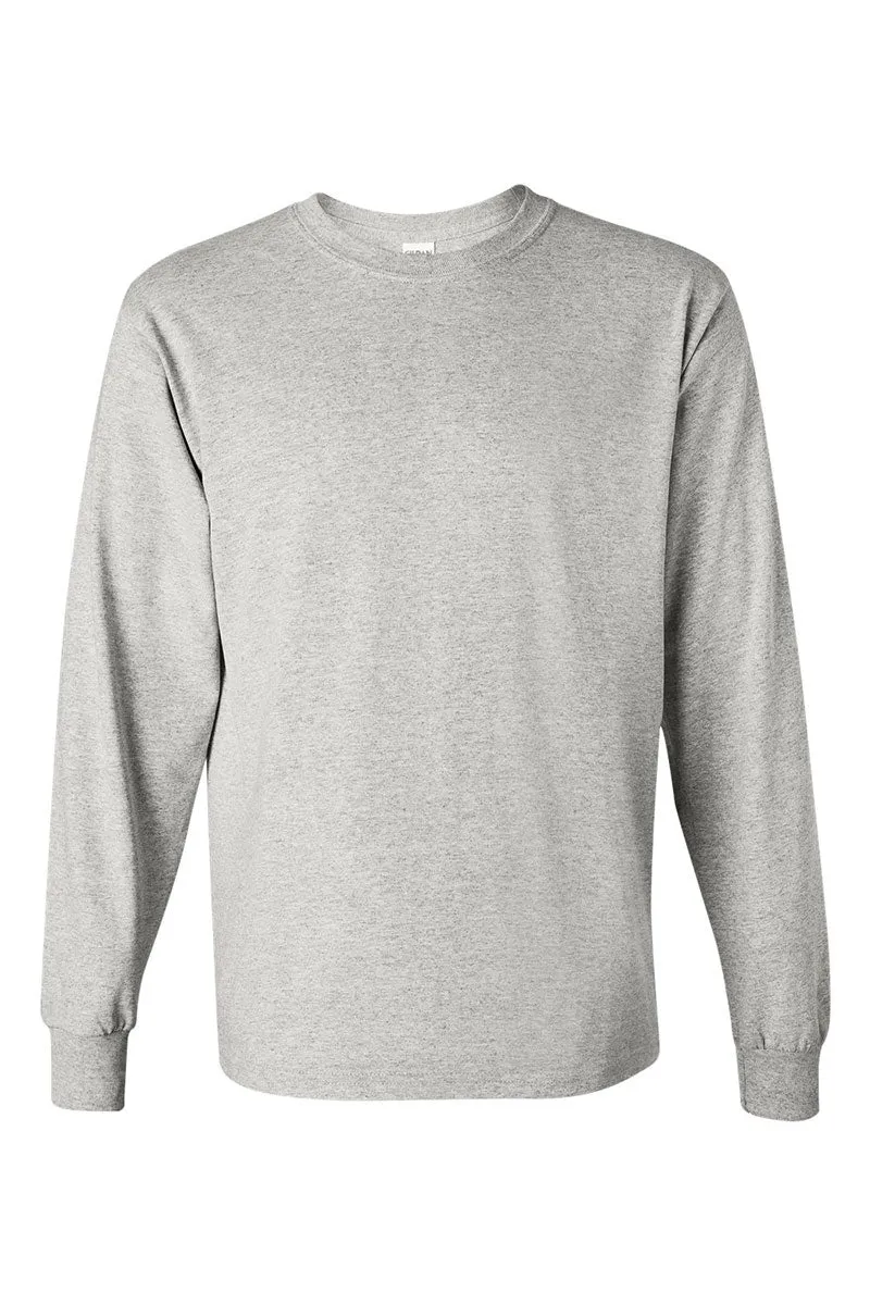 Merry Varsity Pink Heavy Cotton Long Sleeve Adult T-Shirt
