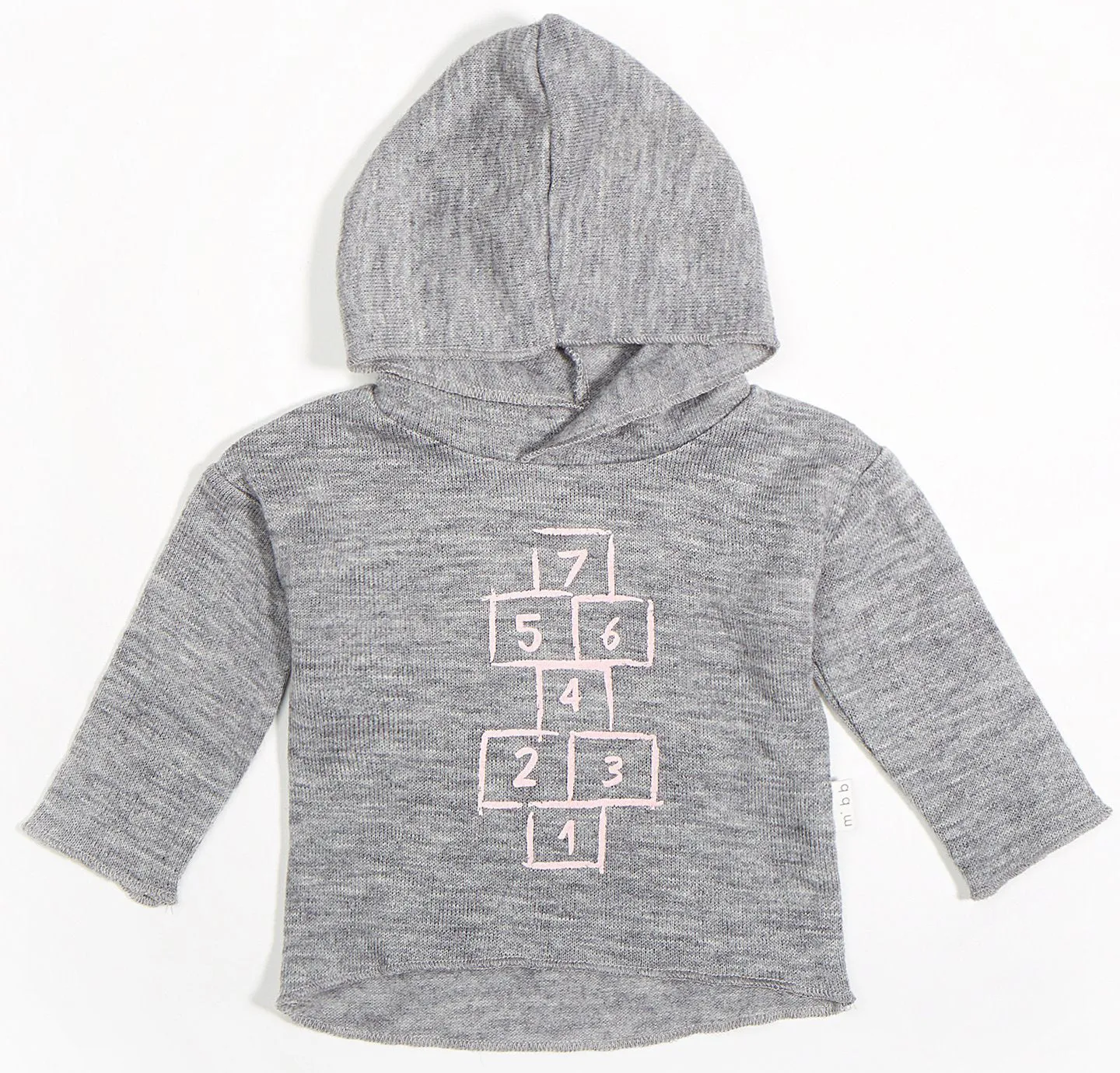 Miles Baby Hopscotch Hoodie-Pink