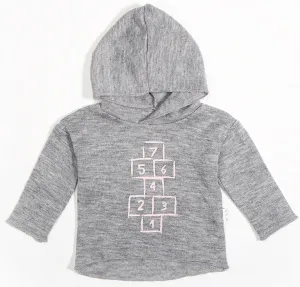 Miles Baby Hopscotch Hoodie-Pink