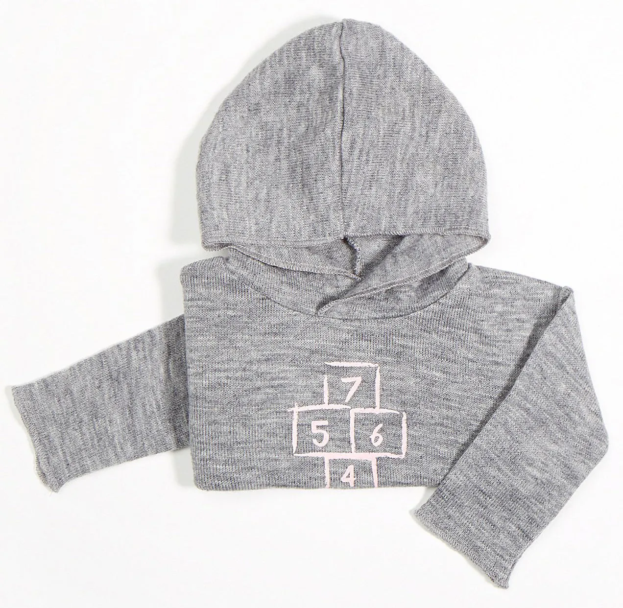 Miles Baby Hopscotch Hoodie-Pink