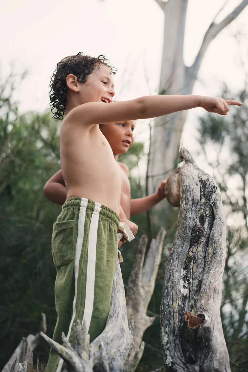 Mini Terry Pant Olive