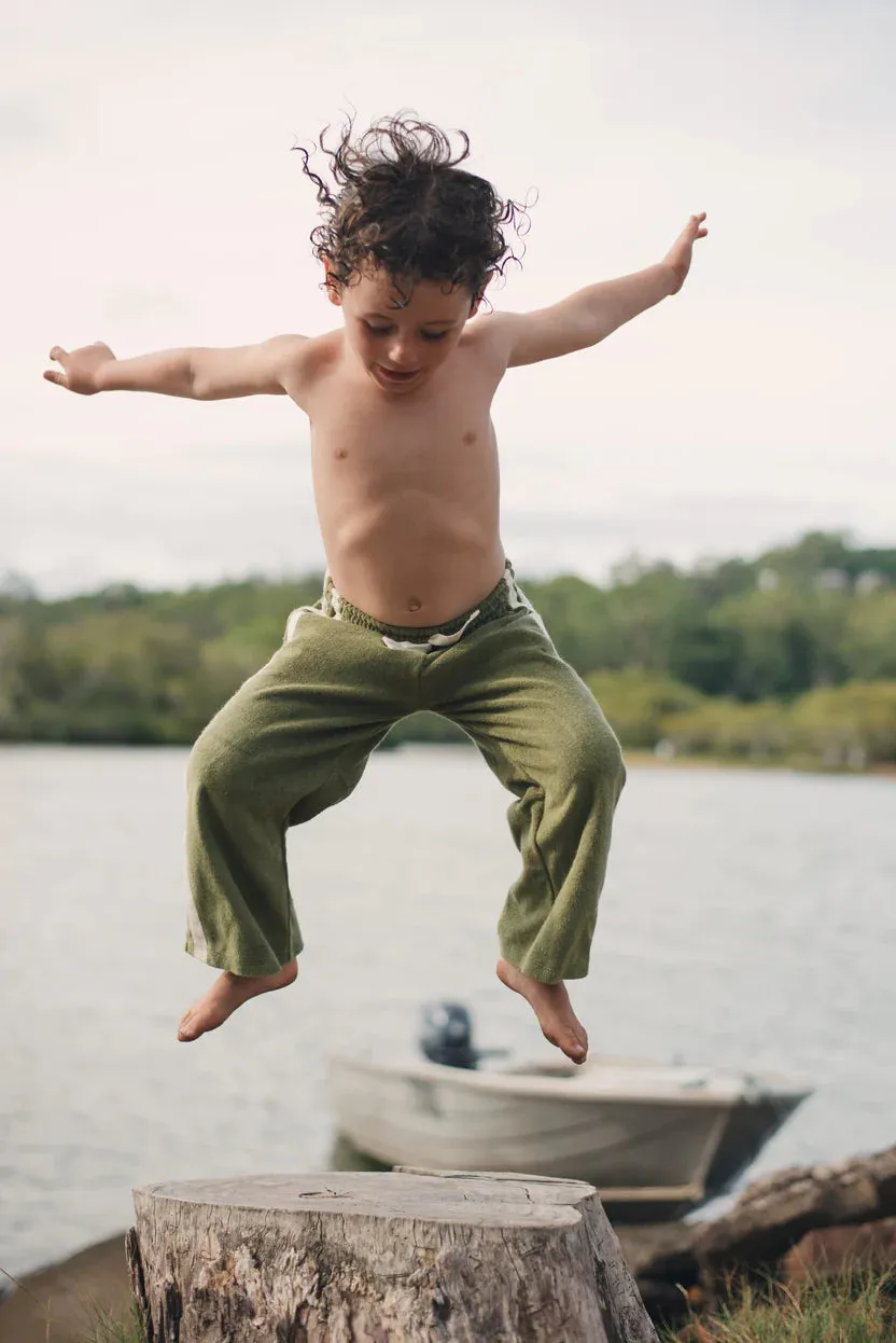 Mini Terry Pant Olive