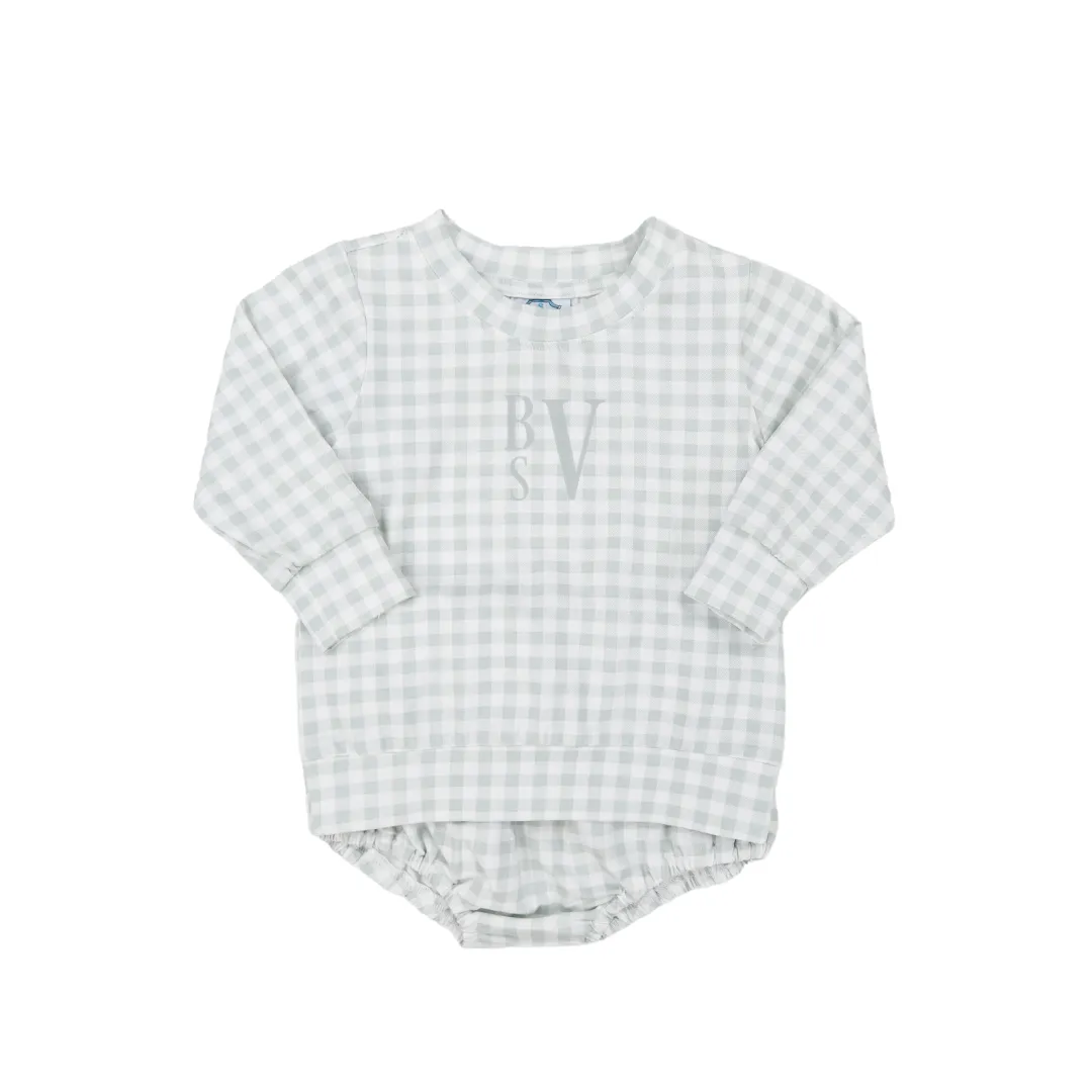 Monogram Sage Boys Diaper Set