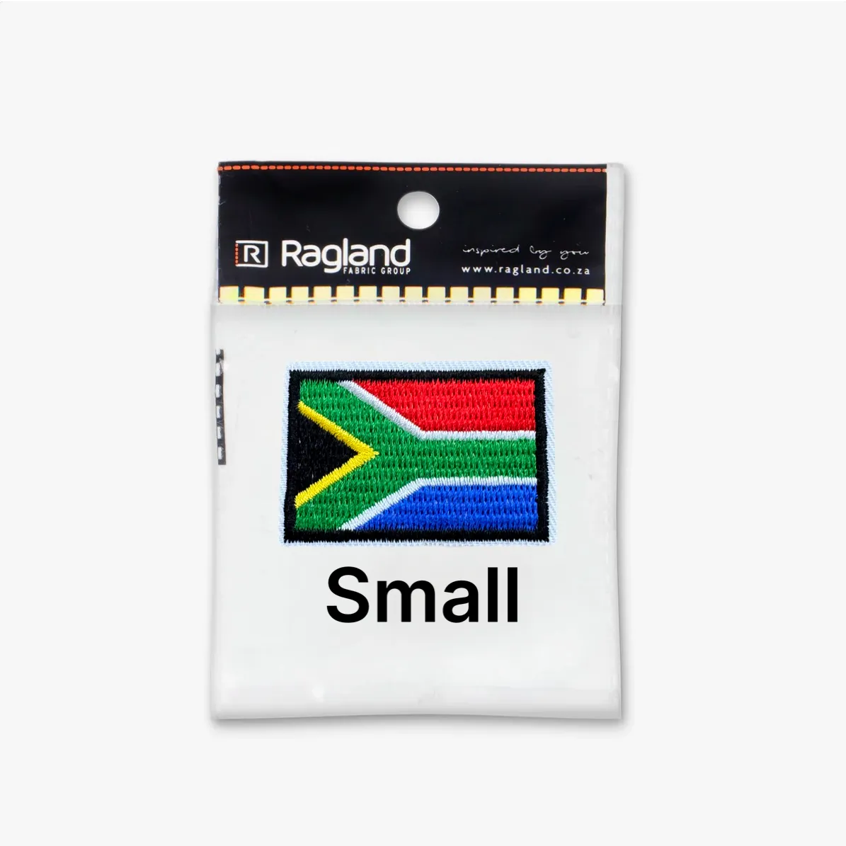 Motif Iron On Badge - SA FLAG Mini (45x30mm)