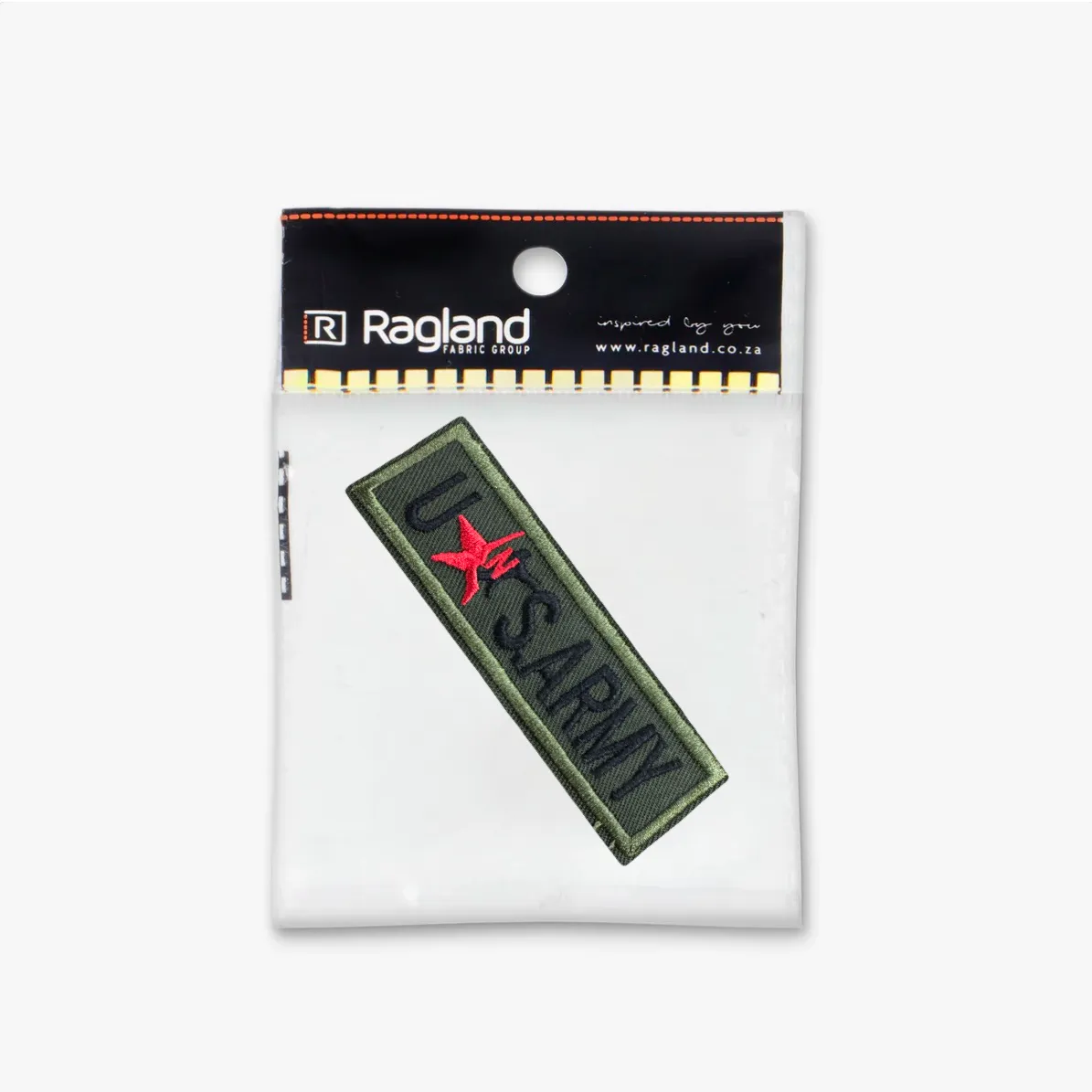 Motif Iron On Badge - U.S ARMY GREEN