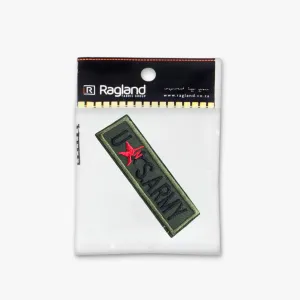 Motif Iron On Badge - U.S ARMY GREEN