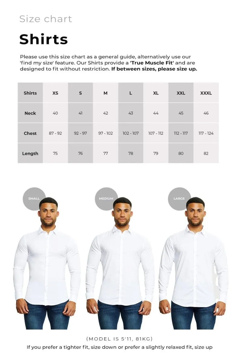 Muscle Fit Dress Shirt in Light Blue