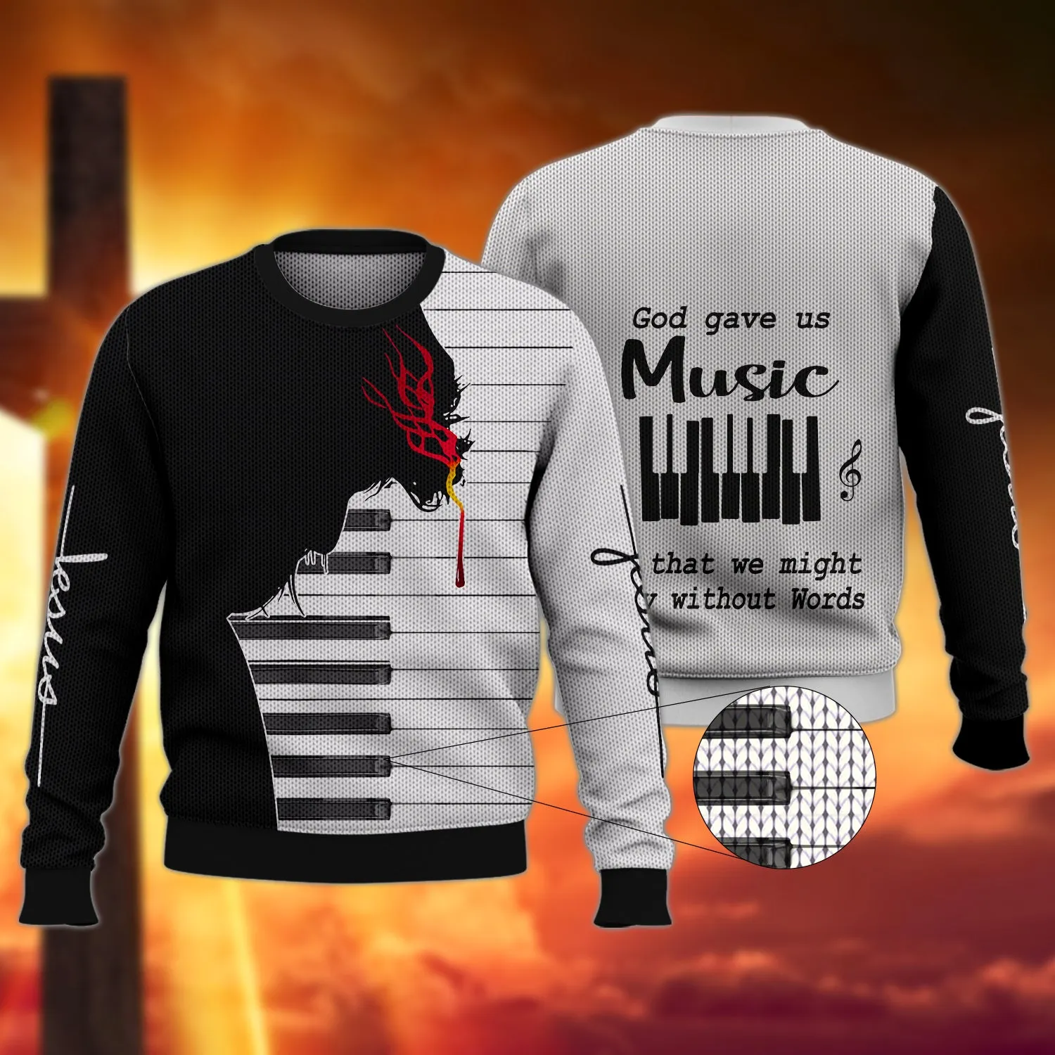 Music - Piano - 3D Full Print