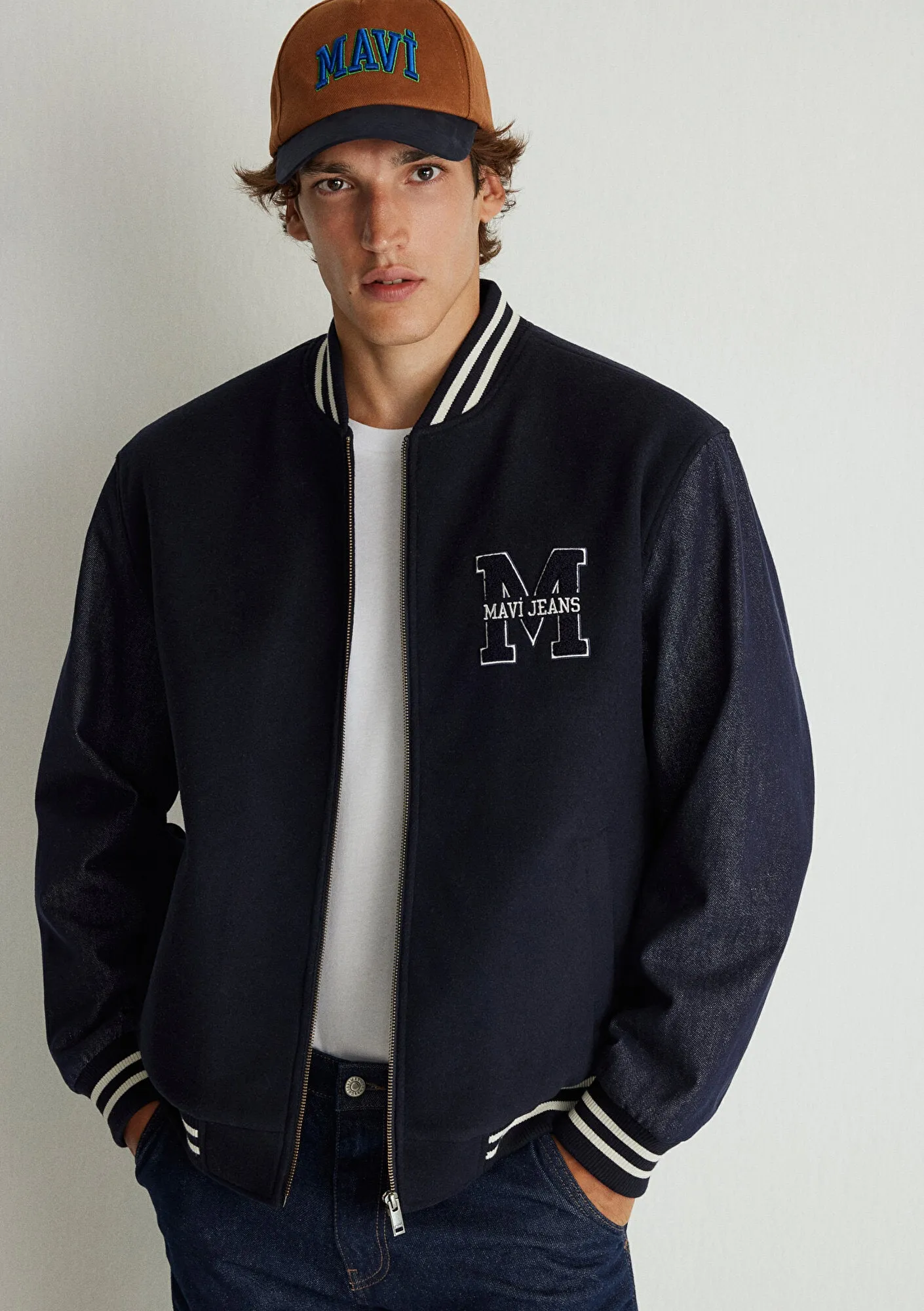 Navy Bomber Jacket