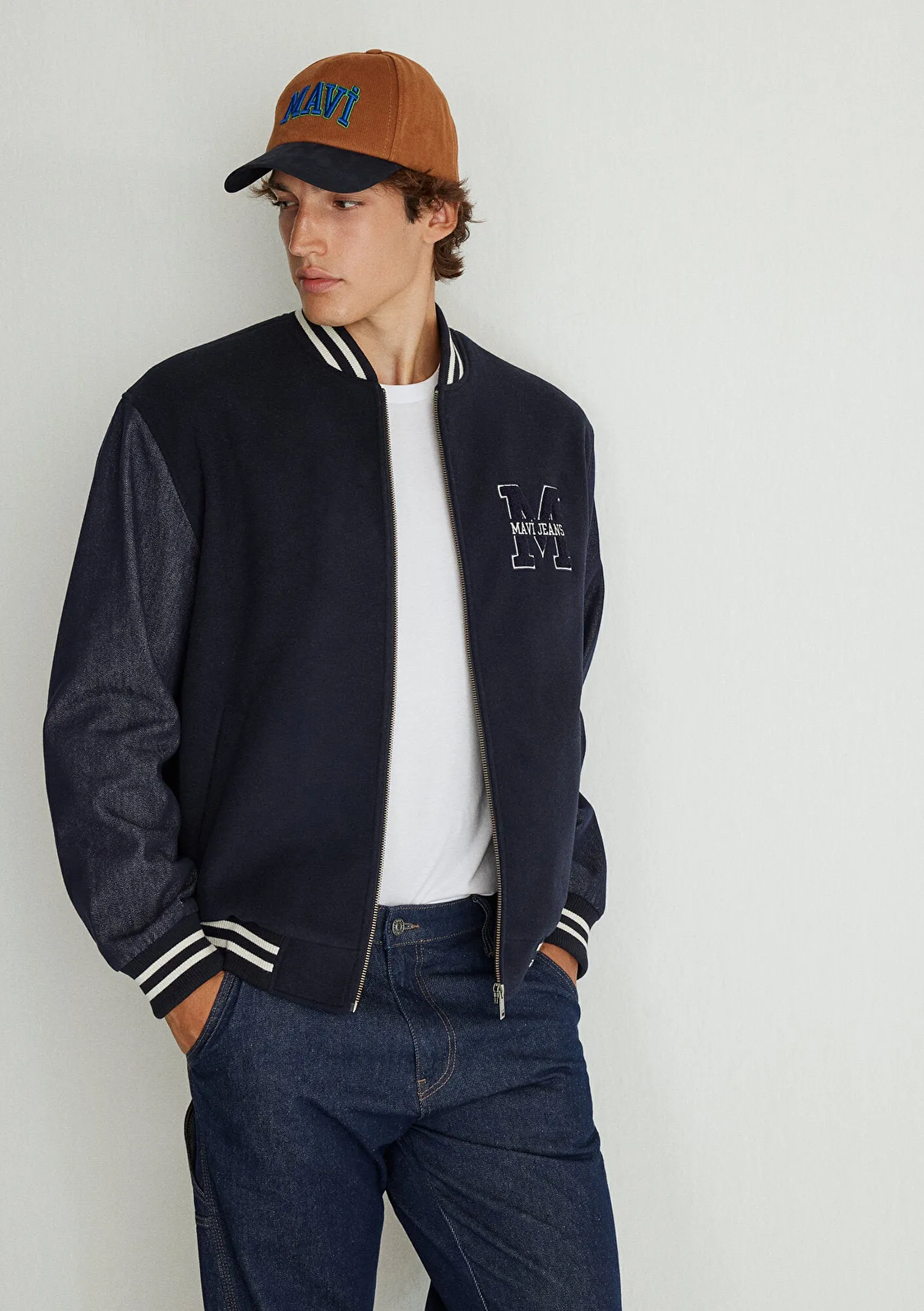 Navy Bomber Jacket