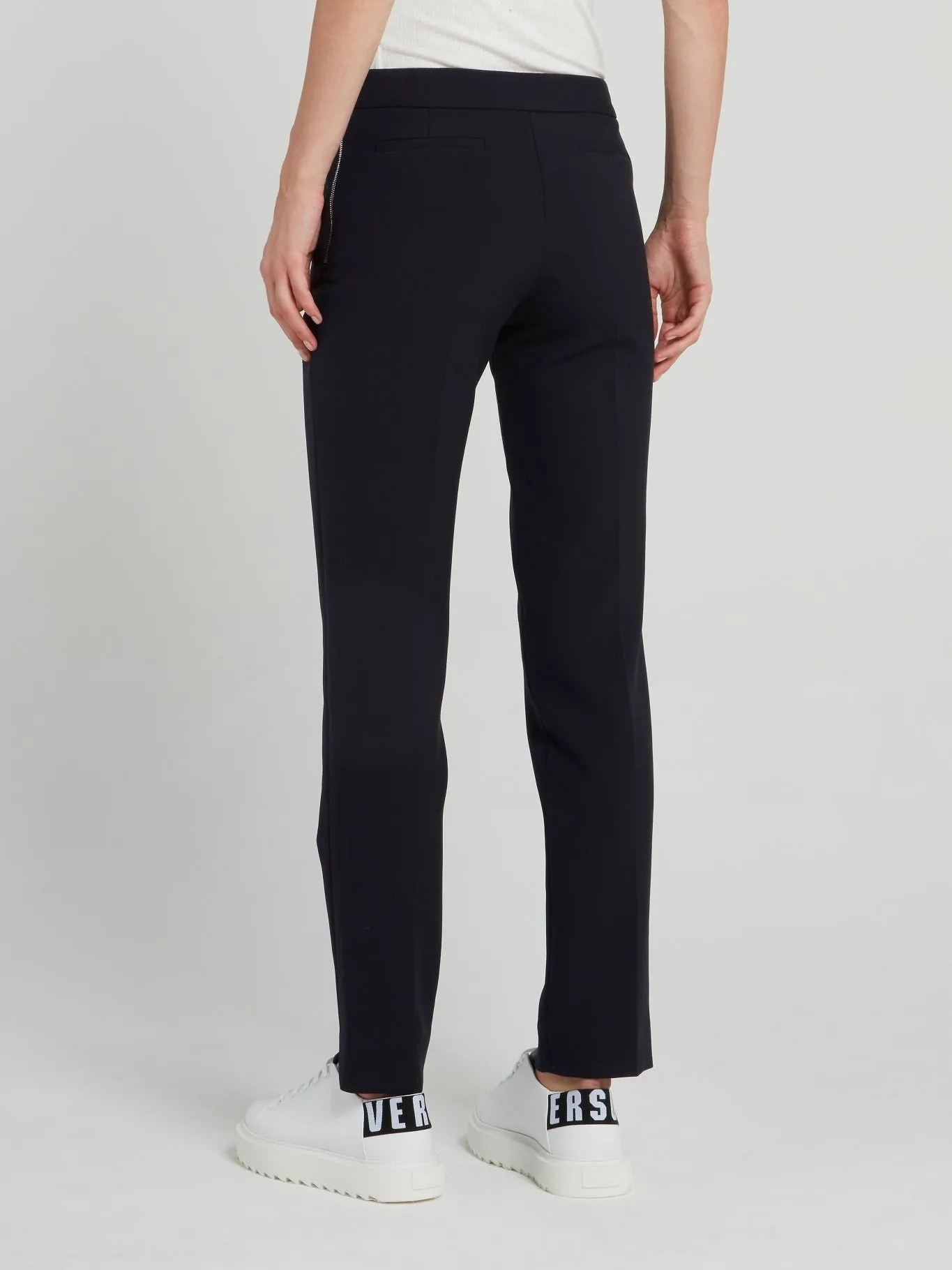 Navy Sculpted Tailoring Peg Pants