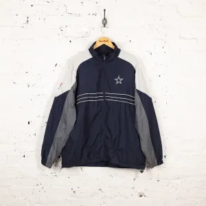 NFL Team Apparel Dallas Cowboys Rain Jacket - Blue - XL