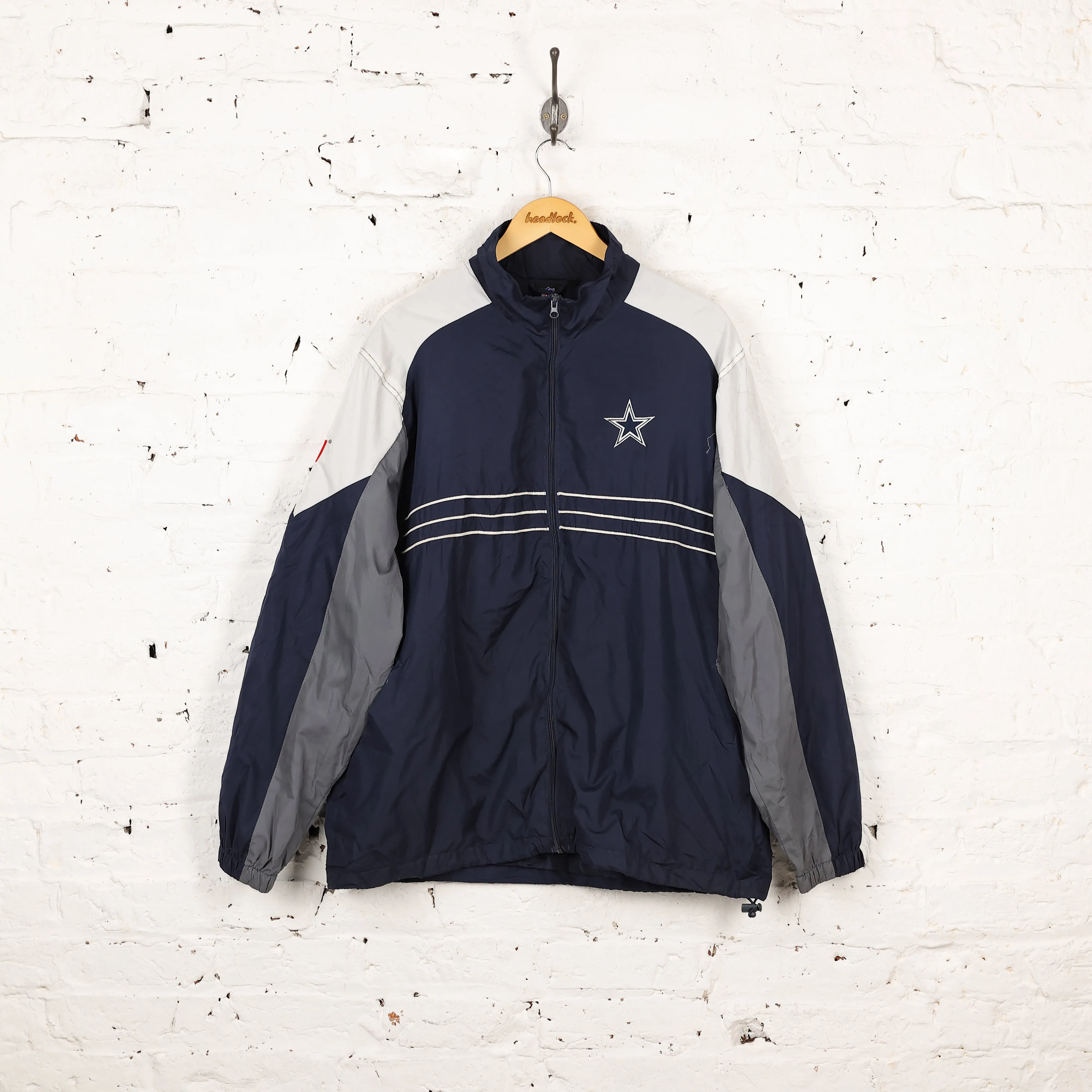 NFL Team Apparel Dallas Cowboys Rain Jacket - Blue - XL